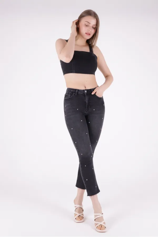 Droplu Mom Fit Pantolon  1724-03-(26-28)
