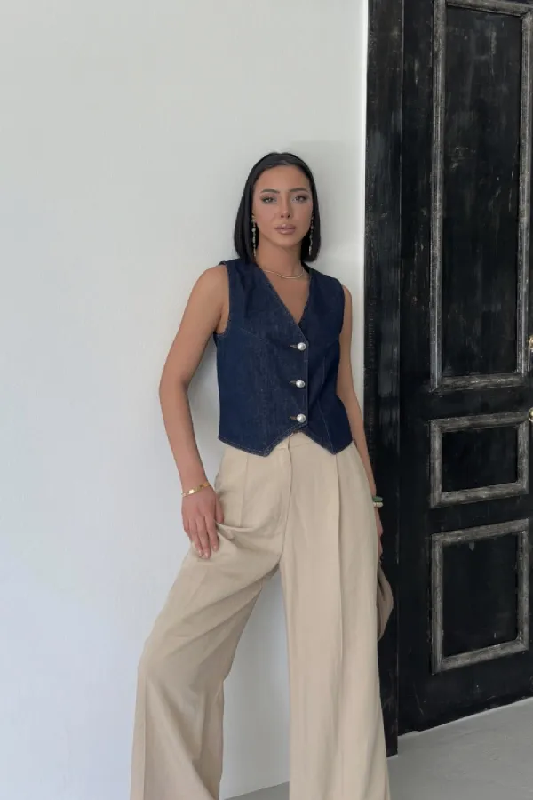 Düğmeli Yelek 6070-17-(S-XL-6)
