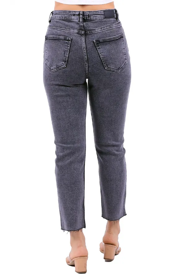 5 Düğmeli Mom Fit Kot Pantolon  745-40-(26-31)