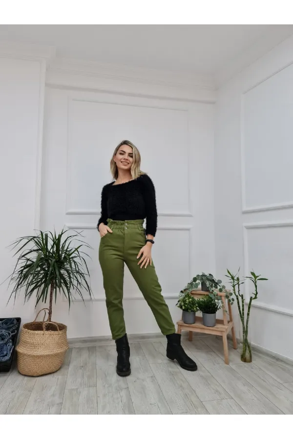 Beli Lastikli Kot Pantolon  759-74-(27-32)