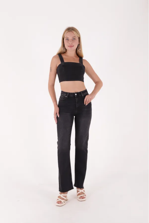 Dikişsiz Paça Bol Paça Relax Kot Pantolon 1726-03-(28-33) Dikişsiz Paça Bol Paça Relax Kot Pantolon 1726-03-(28-33)