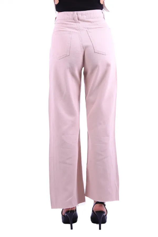 Dikişsiz Paça Bol Paça Relax Kot Pantolonlar  1740-66-(26-31)