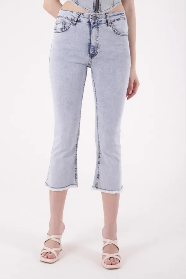 Likralı Culotte Pantolon  1765-08-(28-33)