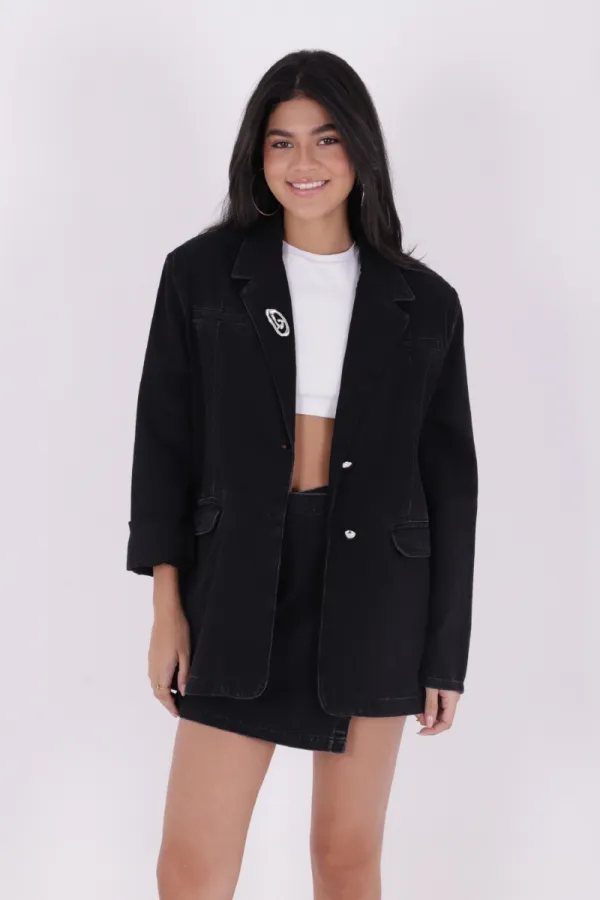 Double Breasted Buttoned Classic Blazer Jacket 6066-23-(S+L+4) Regular Anthracite Double Breasted Buttoned Classic Blazer Jacket 6066-23-(S+L+4) Regular Anthracite