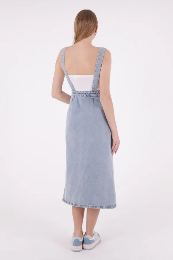 Uzun Etekli Salopet Elbise 310-08-(S-XL-6) Uzun Etekli Salopet Elbise 310-08-(S-XL-6)