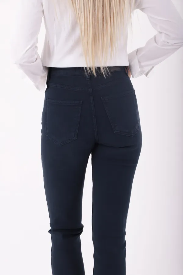 Dikişsiz Paça Mom Fit Kot Pantolon  764-12-(28-33)