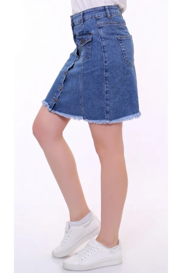 Kısa Kot Etek 105-02-(S-XL) Kısa Kot Etek 105-02-(S-XL)