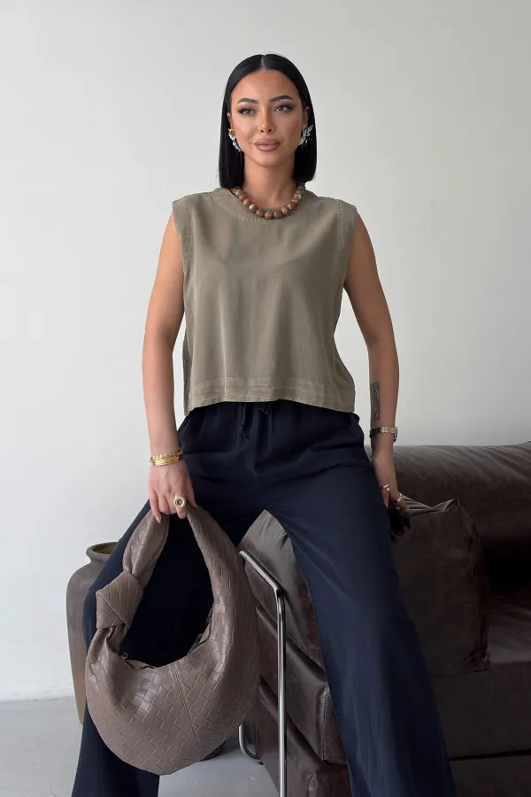 Askılı Bluz  HS401-74-(S-XL)