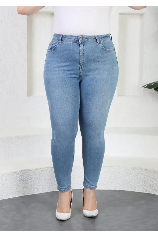 Yıpratmalı Kot Pantolon  519-15-(33-42)