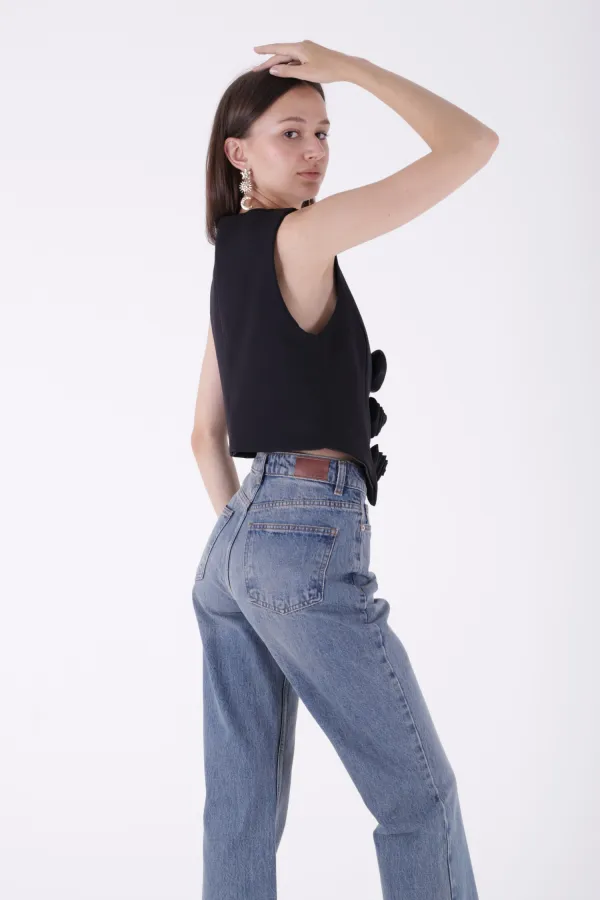 Palazzo Relax Kot Pantolon 7018-62-(27-32) Palazzo Relax Kot Pantolon 7018-62-(27-32)