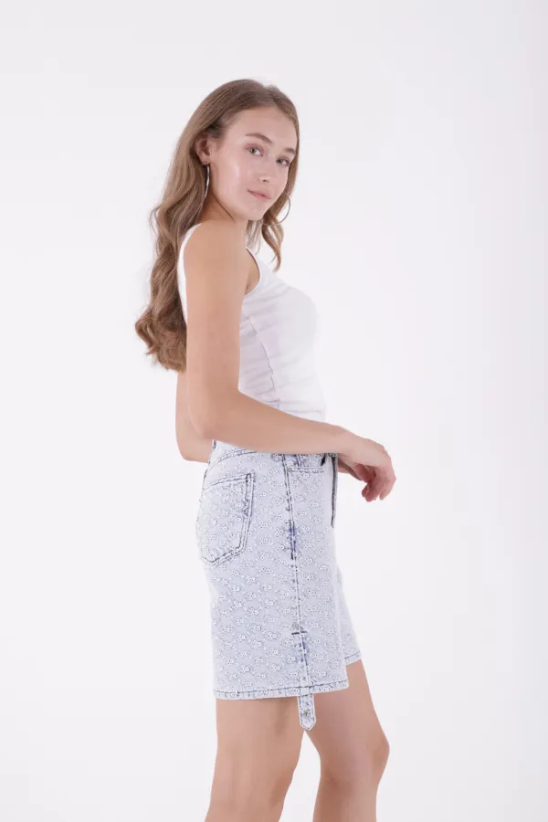 Double Folded Bottom Denim Short 292-90-(S-XL-6) Embroidered Double Folded Bottom Denim Short 292-90-(S-XL-6) Embroidered