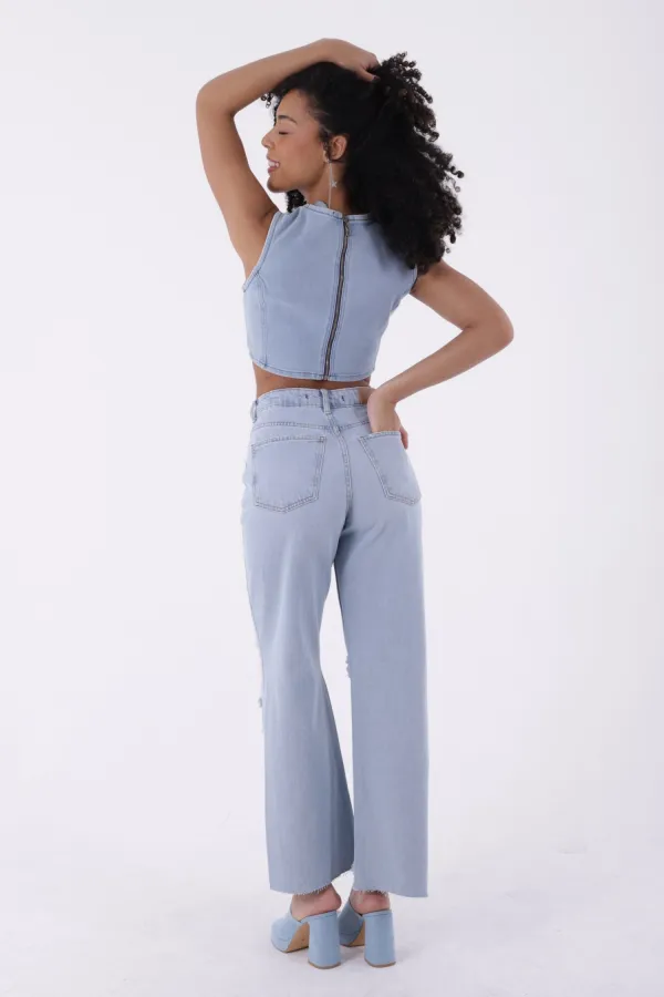 Bol Paça Kot Pantolon 1707-42-(26-31) Bol Paça Kot Pantolon 1707-42-(26-31)