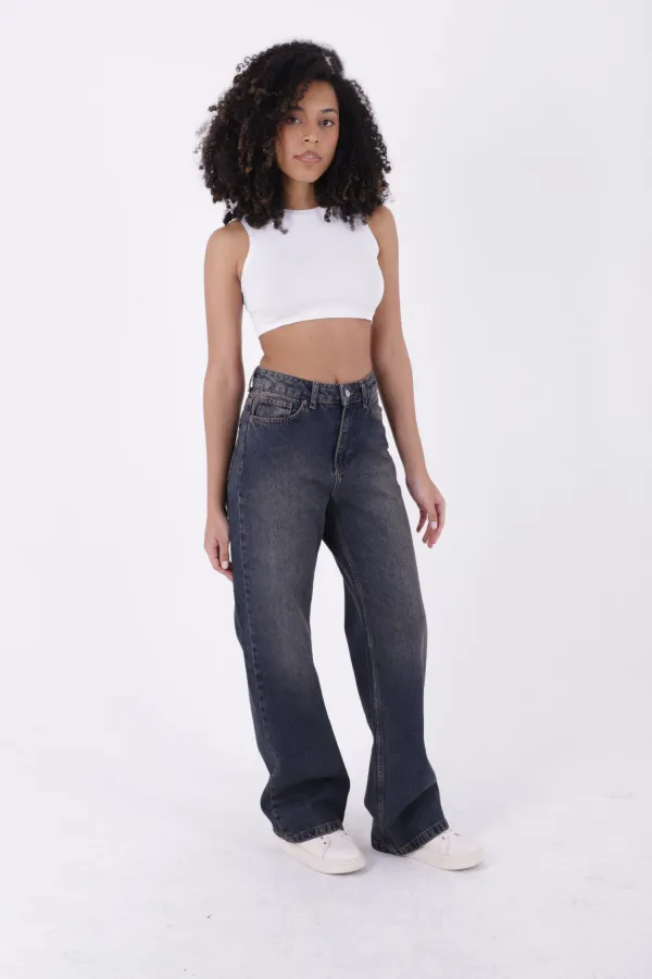 Wide Leg Relax Jeans 718-19-(26-31)
