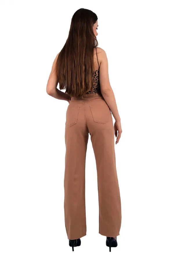 Dikişsiz Paça Bol Paça Relax Kot Pantolonlar  1740-70-(26-31)