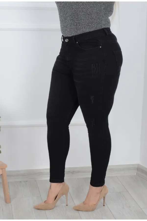 Yıpratmalı Kot Pantolon  519-03-(44-50)