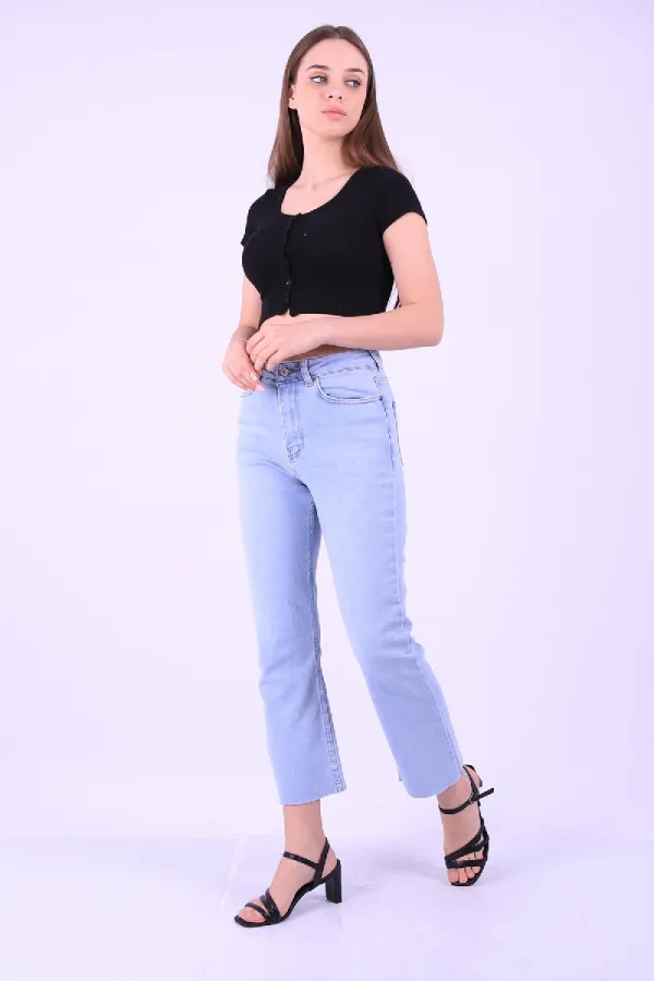 İspanyol Mom Fit Kot Pantolon  1706-42-(28-33)