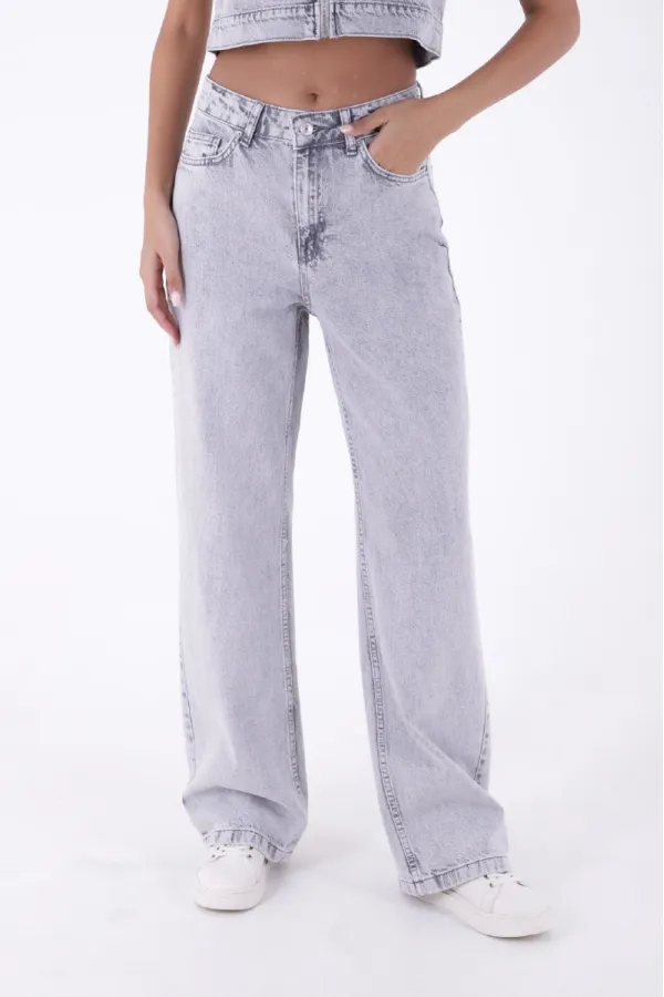 Bol Paça Relax Kot Pantolon  718-32-(28-33)