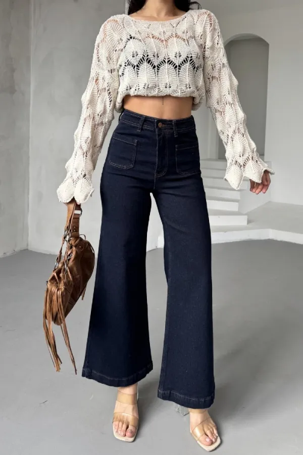 Ön Cep Detaylı Kot Pantolon 7079-17-(26-29-4) Ön Cep Detaylı Kot Pantolon 7079-17-(26-29-4)