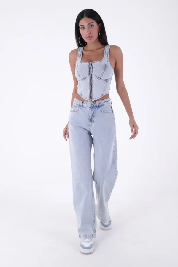 Bol Paça Relax Kot Pantolon  718-42-(26-28)
