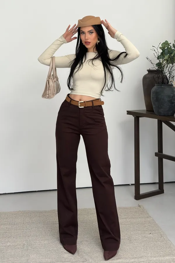 Jean with Dart Detail  7069-78-(27-32) Brown