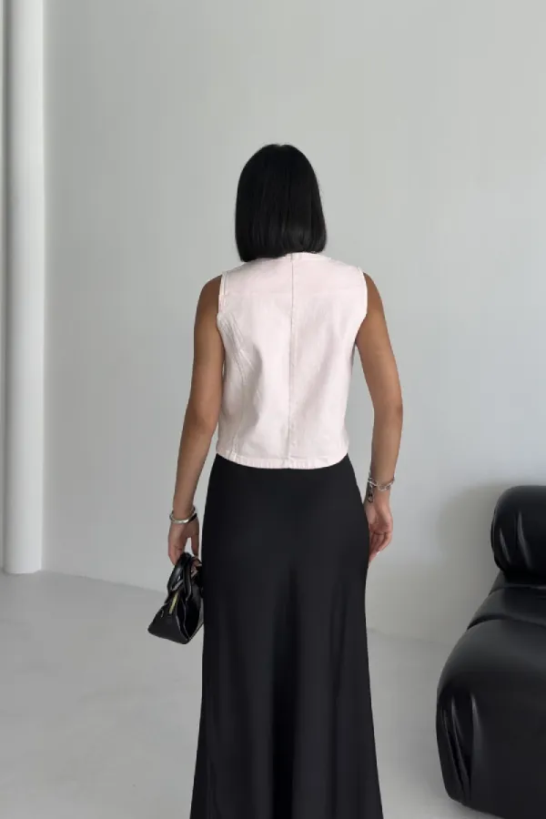 Düğmeli Yelek 6156-84-(S-XL)
