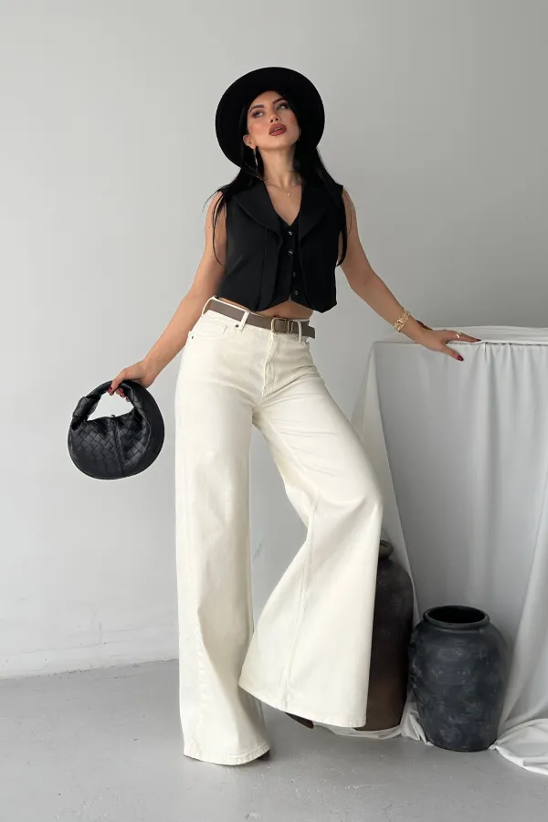Geniş Paça Kot Pantolon  7082-80-(27-32)