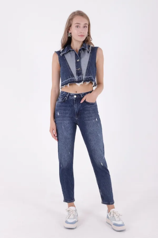 Tık Likra Pantolon 7036-01-(26-31) Tık Likra Pantolon 7036-01-(26-31)