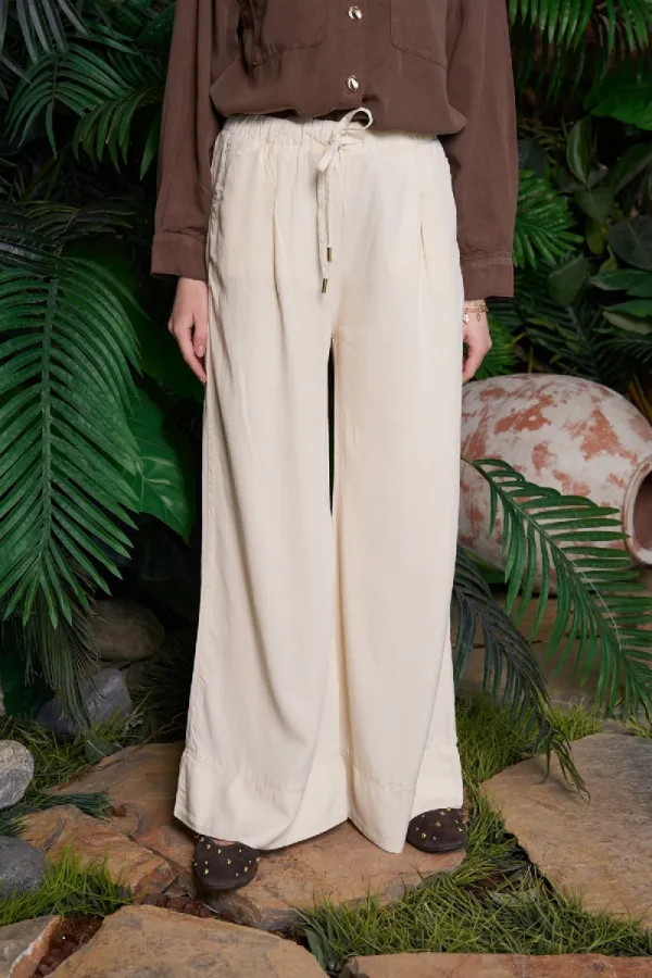 Elastic Waist Linen Pants HS700-65-(S-XL) Stone Elastic Waist Linen Pants HS700-65-(S-XL) Stone