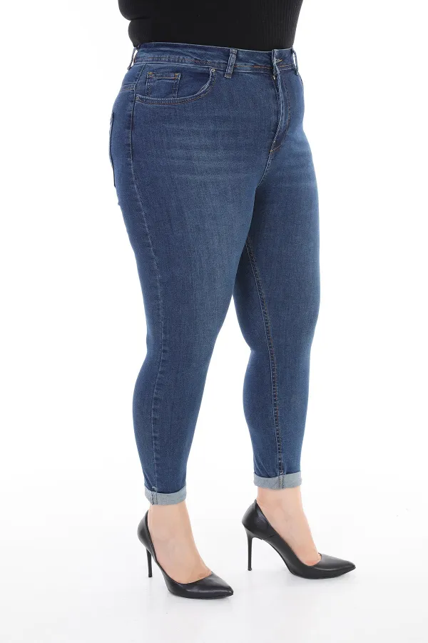 Duble Paça Kot Pantolon  520-01-(44-50)
