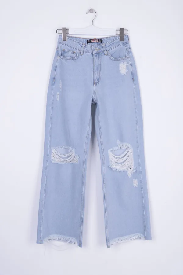 Bol Paça Kot Pantolon 1707-42-(26-31) Bol Paça Kot Pantolon 1707-42-(26-31)