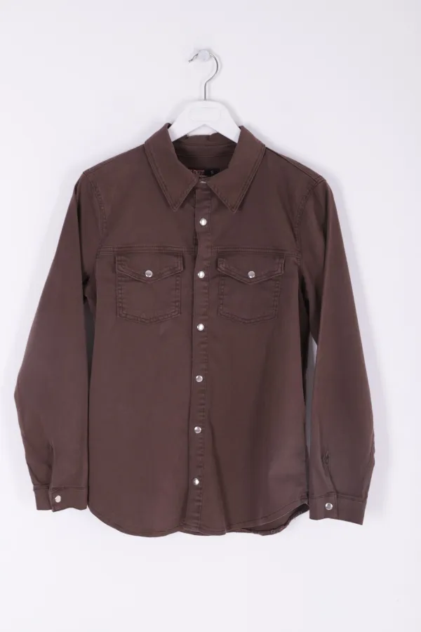 Çıtçıtlı Kot Gömlek  6013-79-(S-XL)
