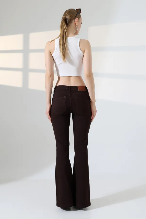 Push Up İspanyol Kot Pantolon  7108-78-(27-32)