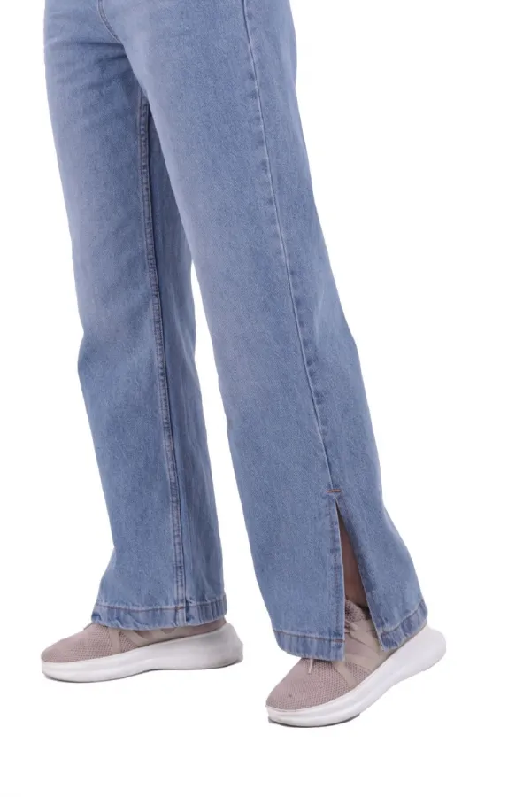 Beli Lastikli Yırtmaç Detaylı Pantolon  1717-06-(S-XL-6)