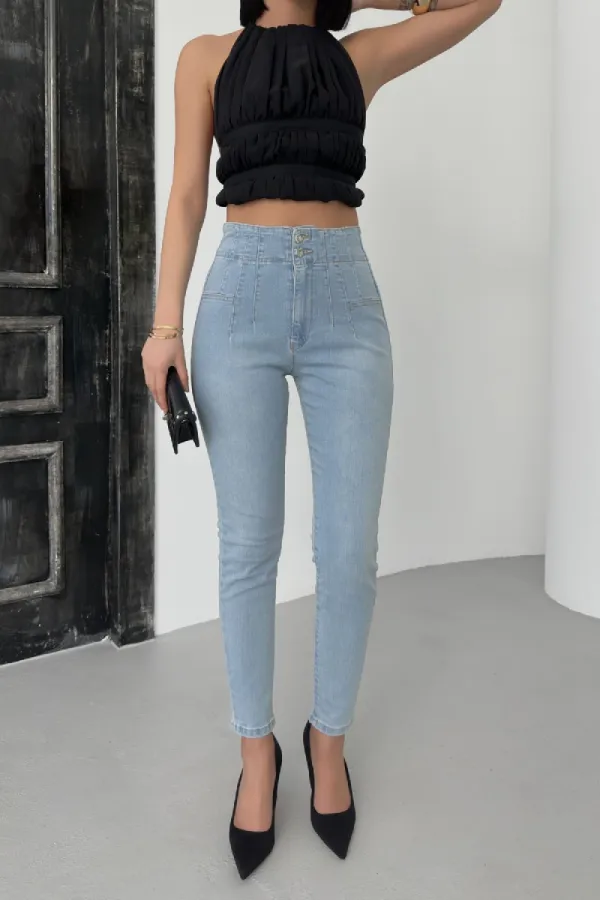 Darted Skinny Jeans 7053-42-(27-32)