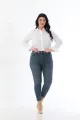 Jeans teintés foncés