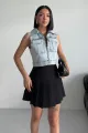 Bleu clair Snow Wash