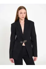 131066 Stella Jacket with Front Belt Buckle