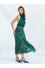 041110 Zincir Kemerli Piliseli Etek