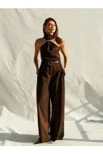 071773 Buckled Satin Blouse 071773 Buckled Satin Blouse
