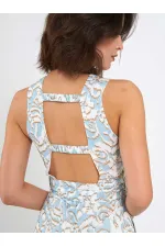 Robe 111537 avec boucle métallique au dos