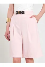 010880 Stella Bermuda Shorts with Buckle