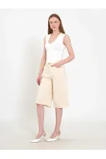 010878 Relaxed Fit Bermuda Denim Shorts