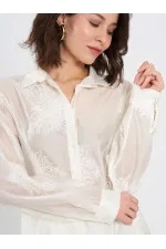 Chemise oversize brodée 080781