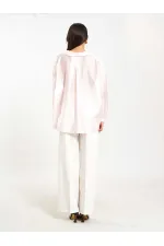 Chemise oversize à col ouvert 080811