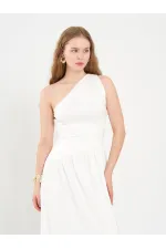 111688 Asymmetrical Waist Corset Dress