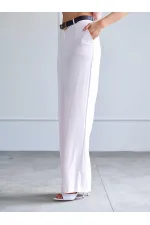 031661 Straight Cut Belted Trousers