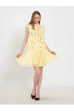 041182 Beli Nervürlü Mini Etek 041182 Beli Nervürlü Mini Etek
