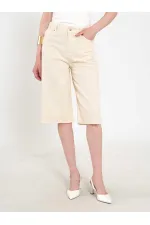 010878 Relaxed Fit Bermuda Denim Shorts