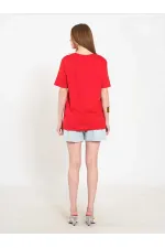 050736 V-Neck Knitted T-Shirt