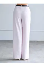031661 Straight Cut Belted Trousers